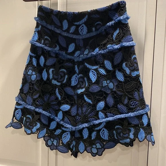 ELLIATTBlue Crochet skirtFloralTimes design